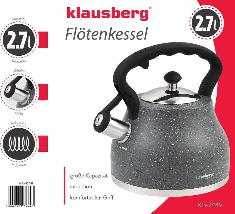 Virdulys tradycyjny 2,7l pilka marmurek klausberg