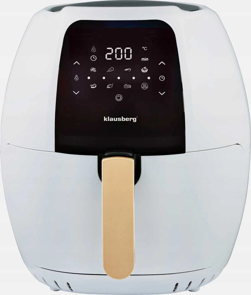 Gruzdintuvė 7,7 l oro gruzdintuvė, balta ir auksinė, Klausberg