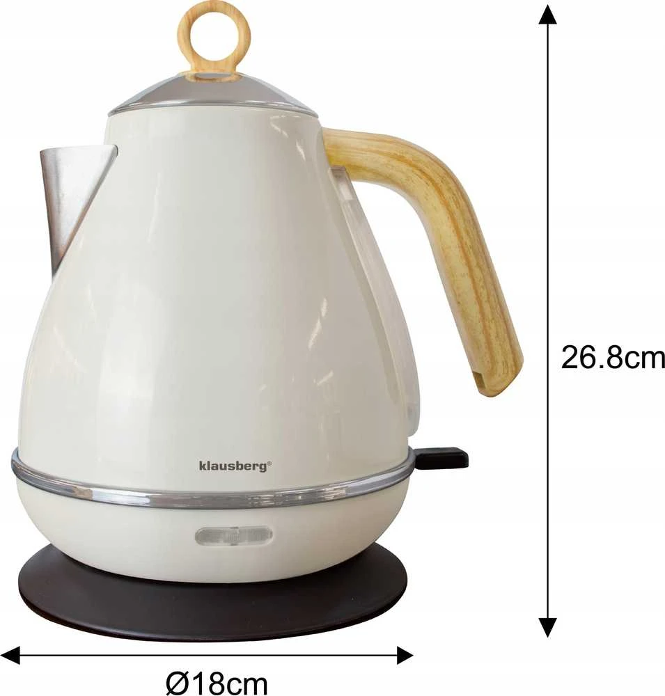Virdulys, Elektrinis virdulys 1,7 l grietinėlės skonio, klausberg