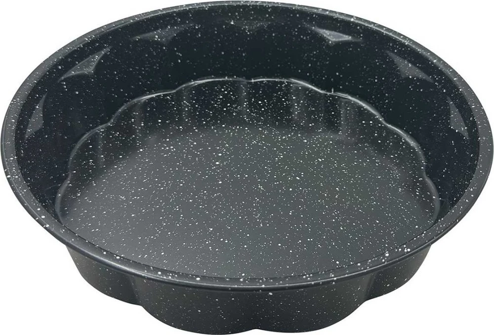 Kepimo forma tortui, metalinė, su nelimpančia danga, juoda, 23,5 cm skersmens, Klausberg, kb-7837