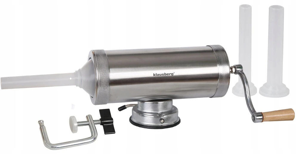 Nadziewarka Dešrų kimštuvas, talpa 2,5kg, horizontalus, nerūdijančio plieno, Klausberg, kb-7925