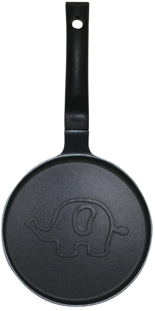 Keptuvė Blynų kepimo forma, dramblio rašto, aliuminio, nelimpanti danga, juoda, 18 cm skersmens, Klausberg, kb-7974