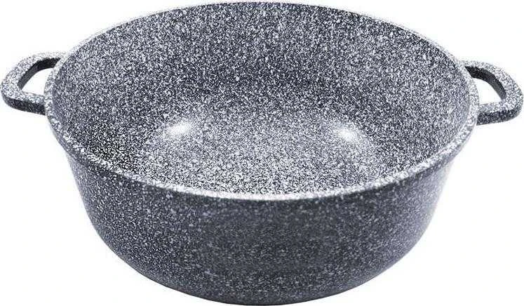 Puodas Klausberg aliuminio puodas, pilkas marmuras, 20 cm skersmens, 2,3 l talpos