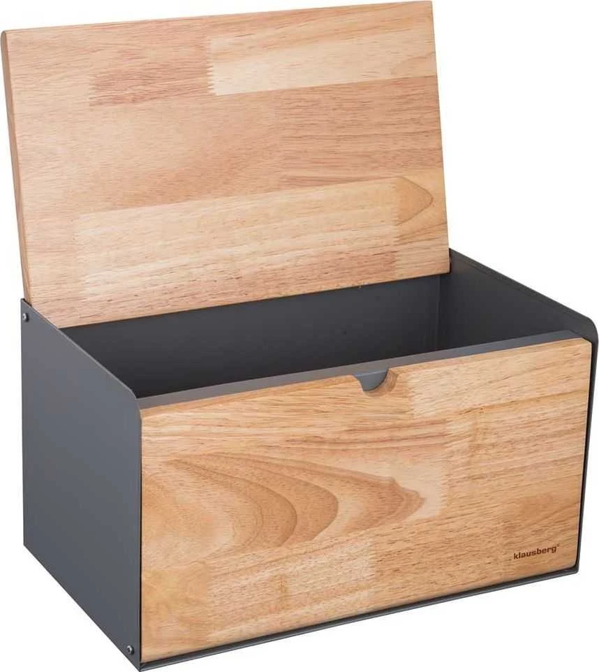 KLAUSBERG pleninė ir medinė duonos dėžutė KB-7395