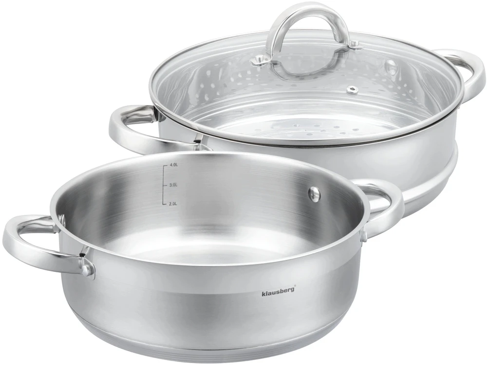 Garų kepimo puodas, 26 cm, 4,6 l, Klausberg, KB-9073