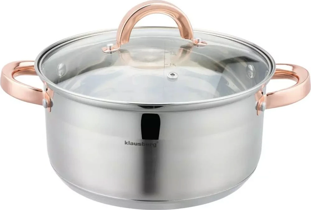 Klausberg Garnki Garinimo puodai, 5 guobos, 20 cm, 3,1 l kb-7730