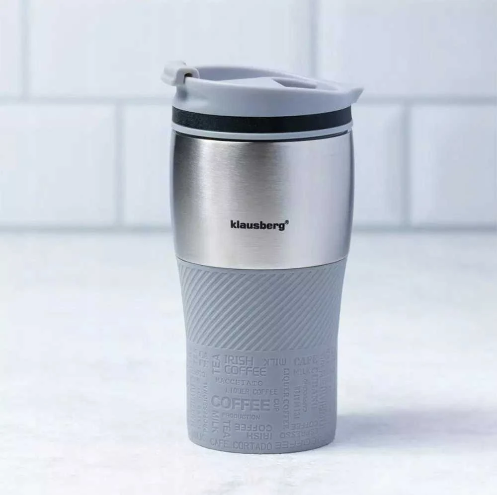 Termo puodelis, pilka, 280ml klausberg