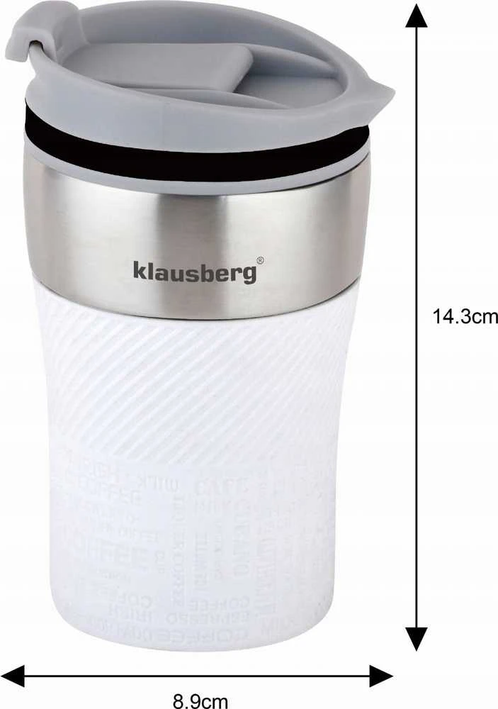Puodelis Terminis puodelis, baltas, 280 ml, Klausberg