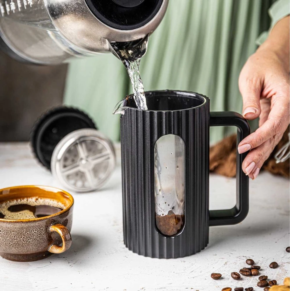 ZAPARZACZ DO HERBATY KAWY SZKLANY FRENCH PRESS 600 ML JUODA KLAUSBERG KB-7746