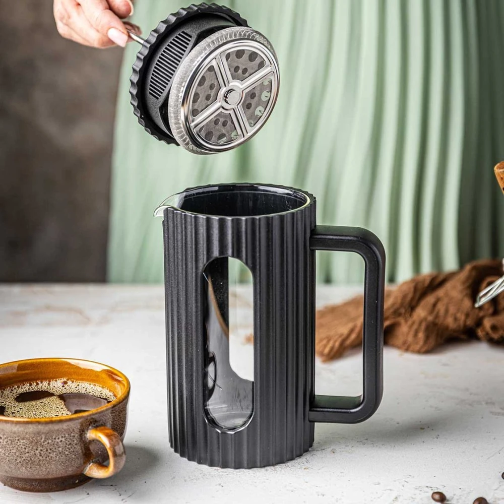 ZAPARZACZ DO HERBATY KAWY SZKLANY FRENCH PRESS 600 ML JUODA KLAUSBERG KB-7746