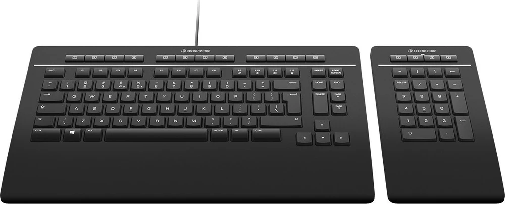 3DCONNEXION Klaviatūra PRO - W/ NUMPAD USB CH (QWERTZ)