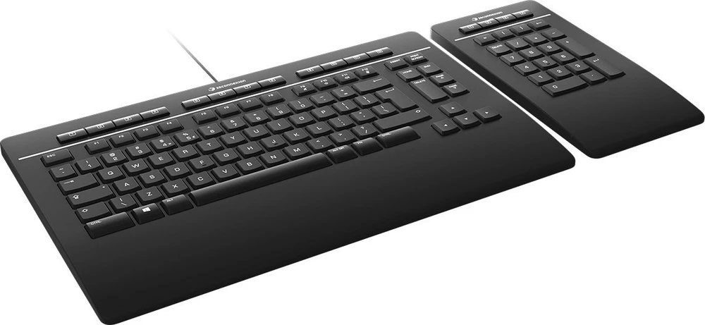 3DCONNEXION Klaviatūra PRO - W/ NUMPAD USB CH (QWERTZ)