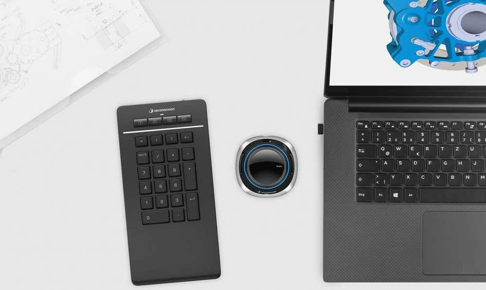 Klaviatūra 3DConnexion Numpad Pro belaidė Numpad juoda