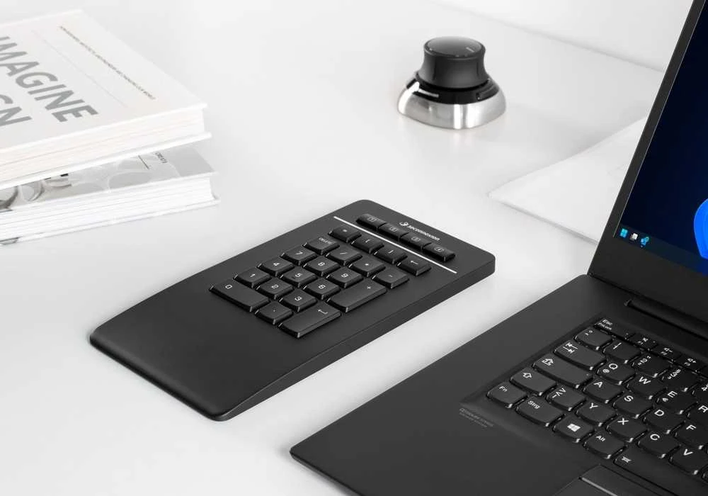 Klaviatūra 3DConnexion Numpad Pro belaidė Numpad juoda