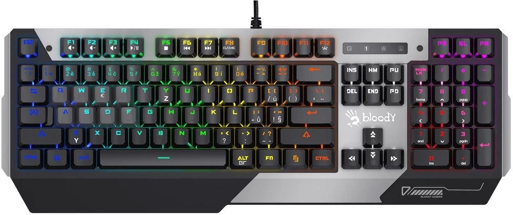A4tech Bloody LIGHT STRIKE B865N mechaninė RNBW žaidimų klaviatūra, USB, CZ