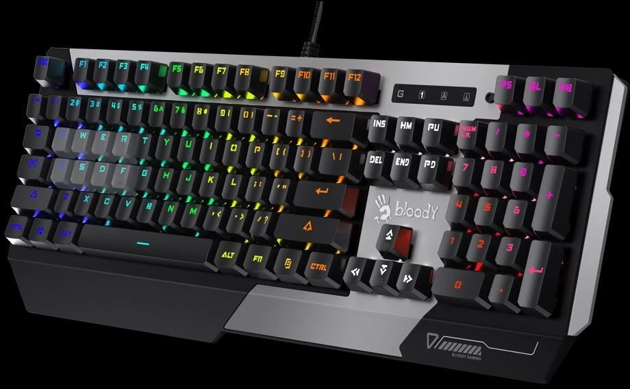 A4tech Bloody LIGHT STRIKE B865N mechaninė RNBW žaidimų klaviatūra, USB, CZ