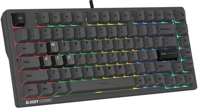 Klaviatūra žaidimams A4Tech Bloody MS76 BLMS Magnetic magnetyczna pilka