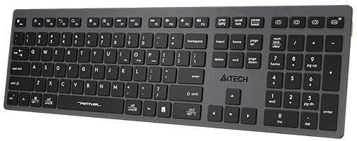 A4tech FBX50C, belaidė biuro klaviatūra, pilka