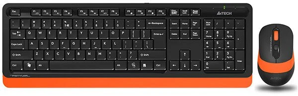 Klaviatūra A4Tech FG1010 FSTYLER set bezdr. klaviatūra + pelė, oranžinė spalva