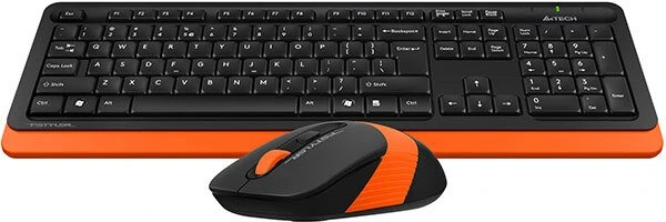 Klaviatūra A4Tech FG1010 FSTYLER set bezdr. klaviatūra + pelė, oranžinė spalva