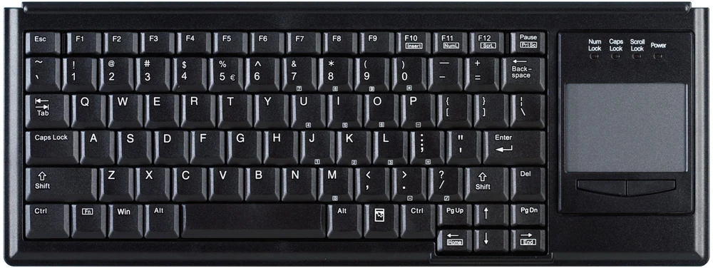 Contour Klaviatūra Active Key Active Key AK-4400-G klaviatūra USB QWERTY Juodas