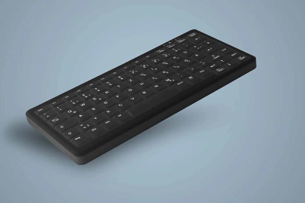 Cherry „Klaviatūra Active Key Contour Hygiene“ mini nešiojamojo kompiuterio stiliaus antspaudas (AK-C4110F-U1-B/US)