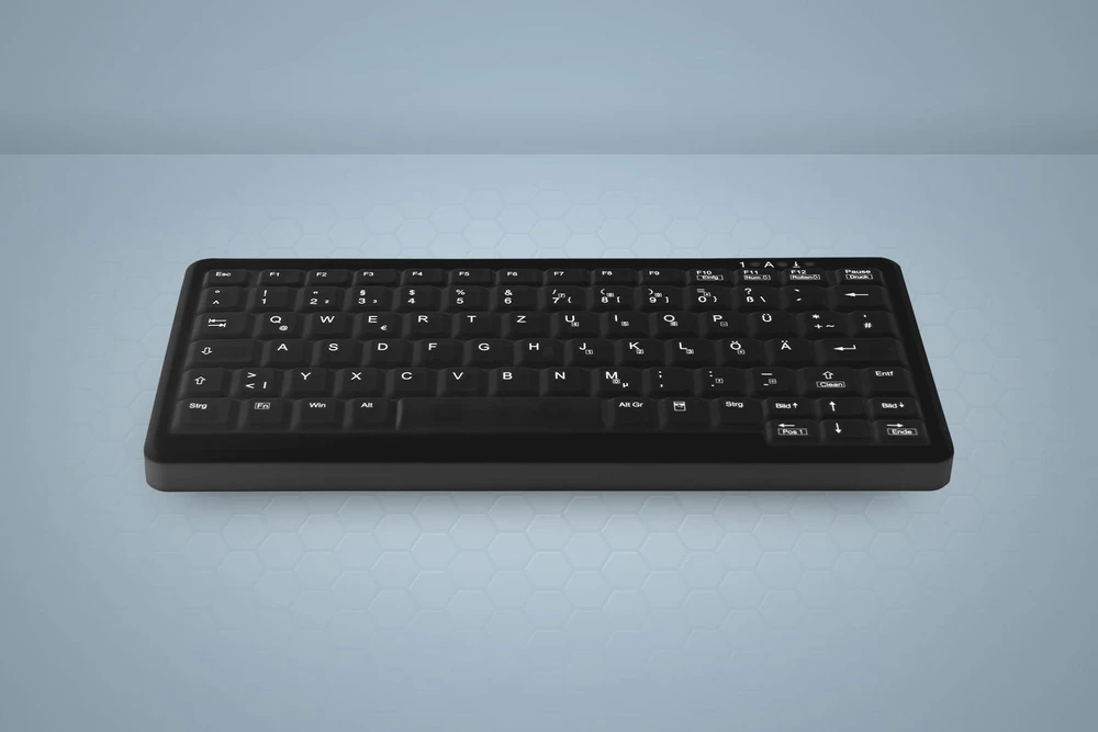 Cherry „Klaviatūra Active Key Contour Hygiene“ mini nešiojamojo kompiuterio stiliaus antspaudas (AK-C4110F-U1-B/US)