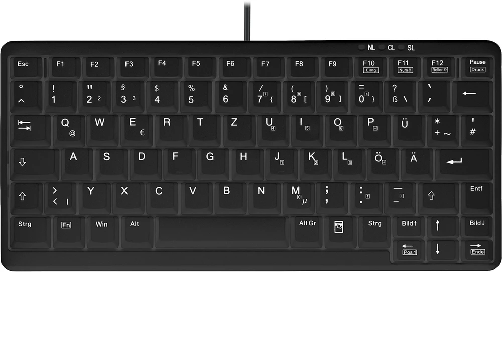 Contour Cherry ACTIVE KEY Industry 4.0 Mini nešiojamojo kompiuterio stiliaus klaviatūra