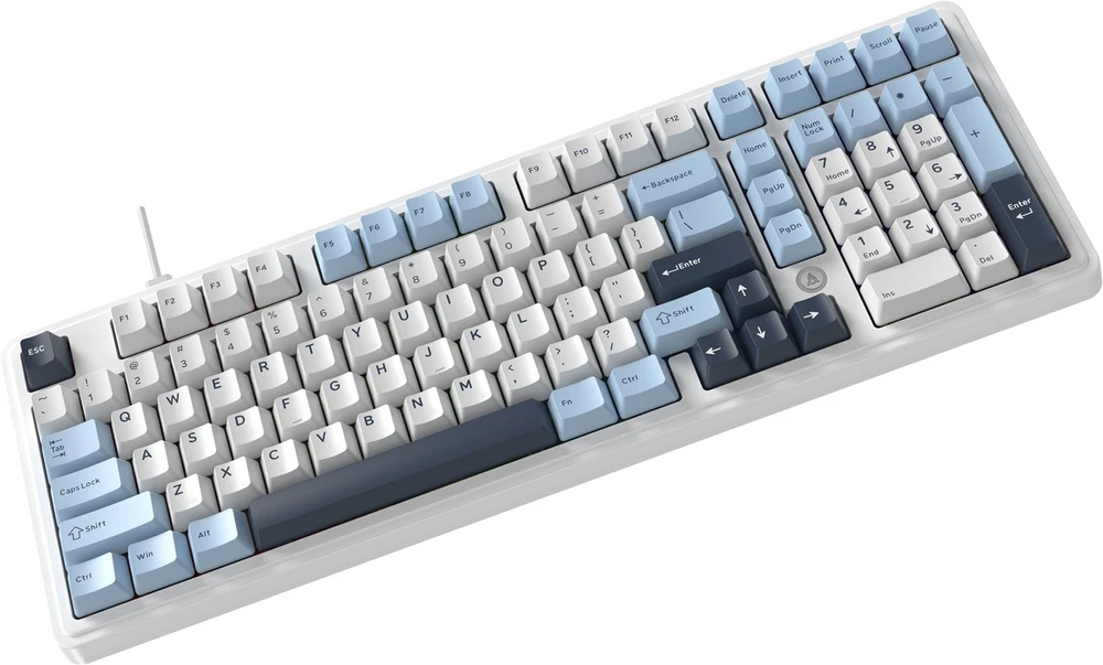Klaviatūra magnetyczna su laidu Ajazz AK980 Magnetic Switch balta