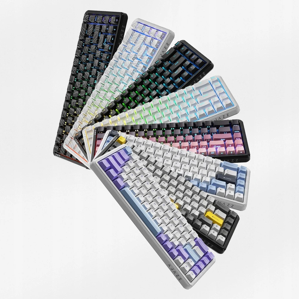 Klaviatūra mechaninė su laidu Ajazz AK680 MAX Magnetic Switch RGB balta