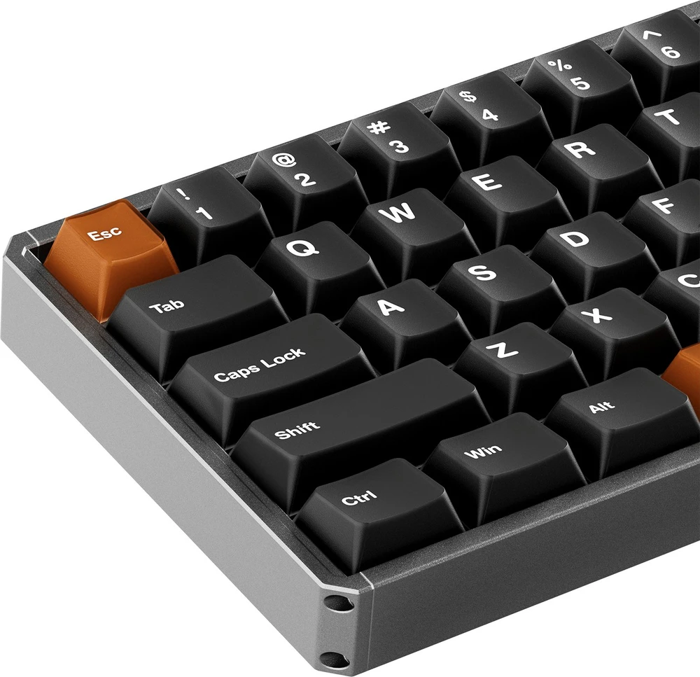 AKKO MOD68 HE belaidė žaidimų klaviatūra | Misty Gray juoda ir ruda, Astrolink Magnetic