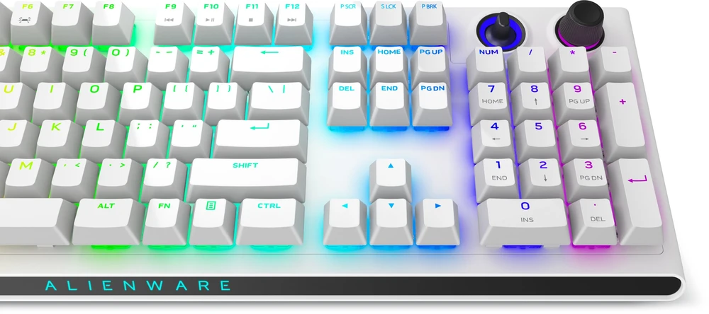 Dell Alienware Tri-Mode Belaidė klaviatūra žaidimams - AW920K - US (QWERTY) - Lunar Light