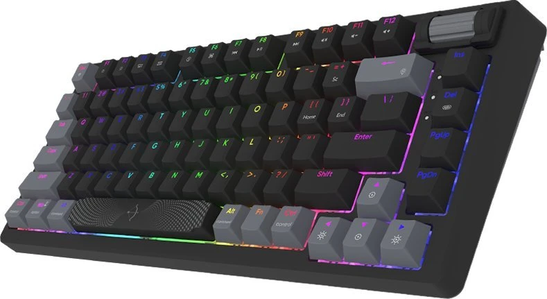 Rožinė Klaviatūra žaidimams AQIRYS Adara HaiMu Linear Rožinė su laidu mechaninė su pašvietimu juoda-pilka