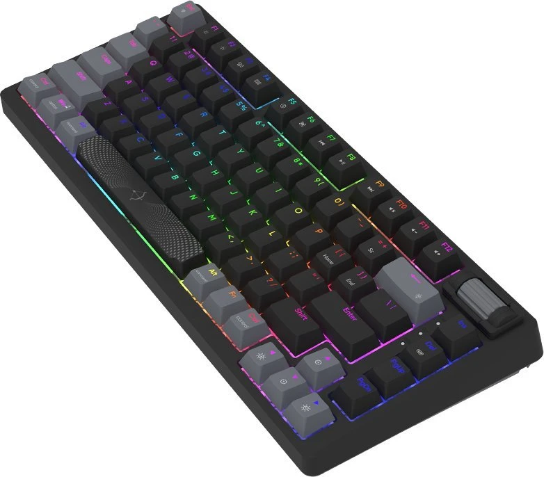 Nezatříděno Rožinė Klaviatūra žaidimams AQIRYS Adara HaiMu Linear Rožinė su laidu mechaninė su pašvietimu juoda-pilka