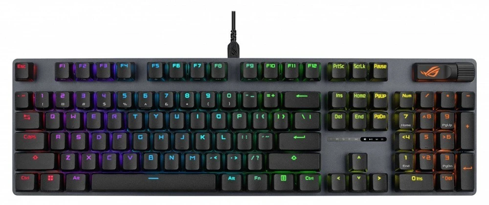 Klaviatūra Asus ROG Strix Scope II X A14 ROG NX Snow V2 (90MP03XF-BKUA20)