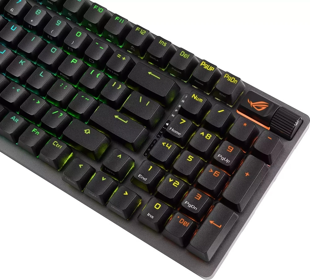 Asus ROG Strix Scope II 96 Wireless Belaidė klaviatūra, Qwerty US, NX Snow