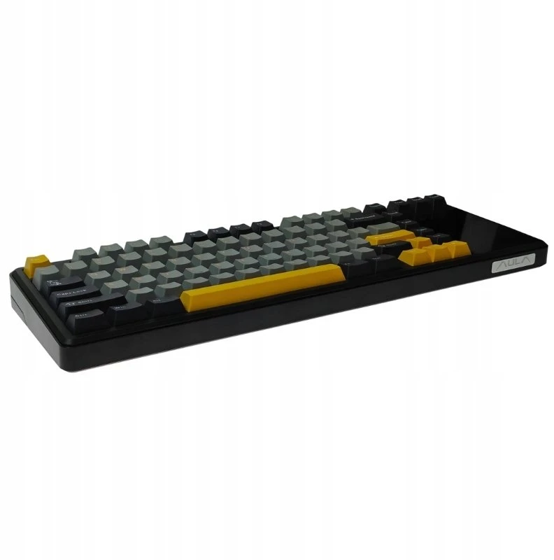 Klaviatūra Aula L99 (Pilka/Geltona) - LEOBORG Raindrop Switches