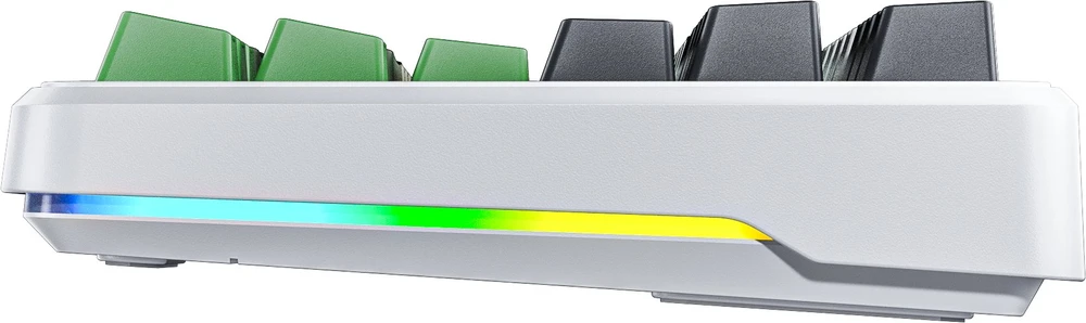 AULA Gasket F87 Thunder Juodas GrayWoodV3 RGB Klaviatūra