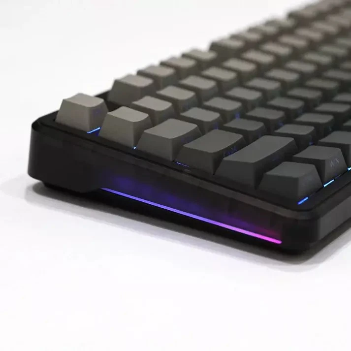 AULA Gasket F87 Gradient Pilkas SpaceCrystal RGB Klaviatūra