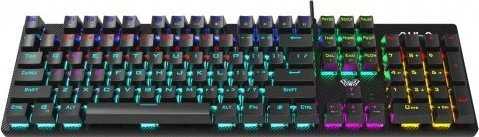 Klaviatūra Aula S2022 RGB su laidu mechaninė klaviatūra (EN RU