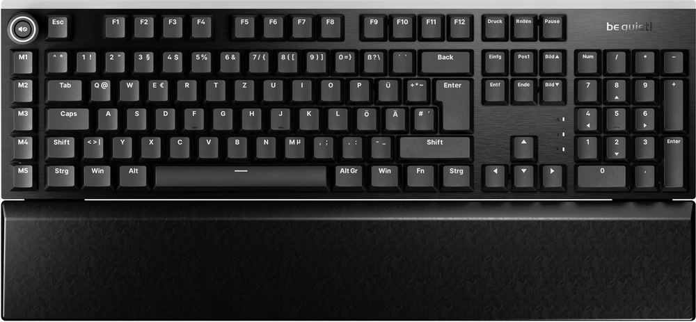 be quiet! Light Mount Silent Linear Klaviatūra žaidimams USB DE RGB