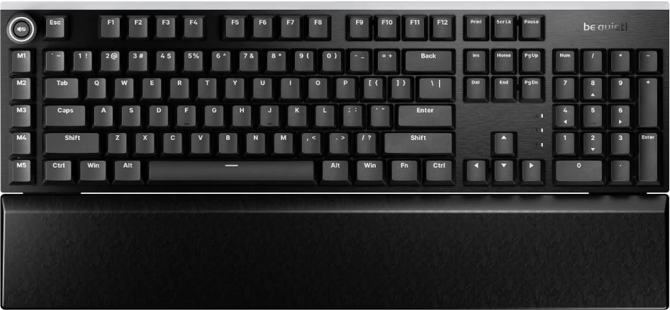 Klaviatūra žaidimams be quiet! Light Mount be quiet! Silent Linear su laidu mechaninė su pašvietimu juoda