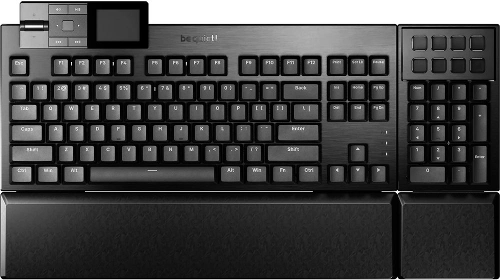 Klaviatūra žaidimams be quiet! Dark Mount be quiet! Silent Linear su laidu mechaninė su pašvietimu juoda