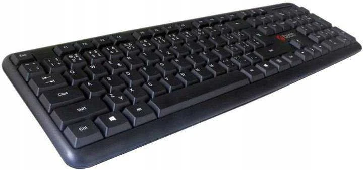 Klaviatūra C-Tech KB-102 USB Slim Juodas išdėstymas CZ/SK (KB-102-U-BL)
