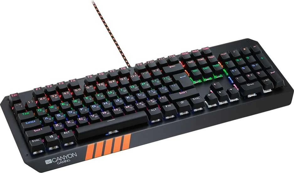 Mechaninė klaviatūra žaidimams Canyon Hazard GK-6, Mėlyna Switch, LED, US išdėstymas