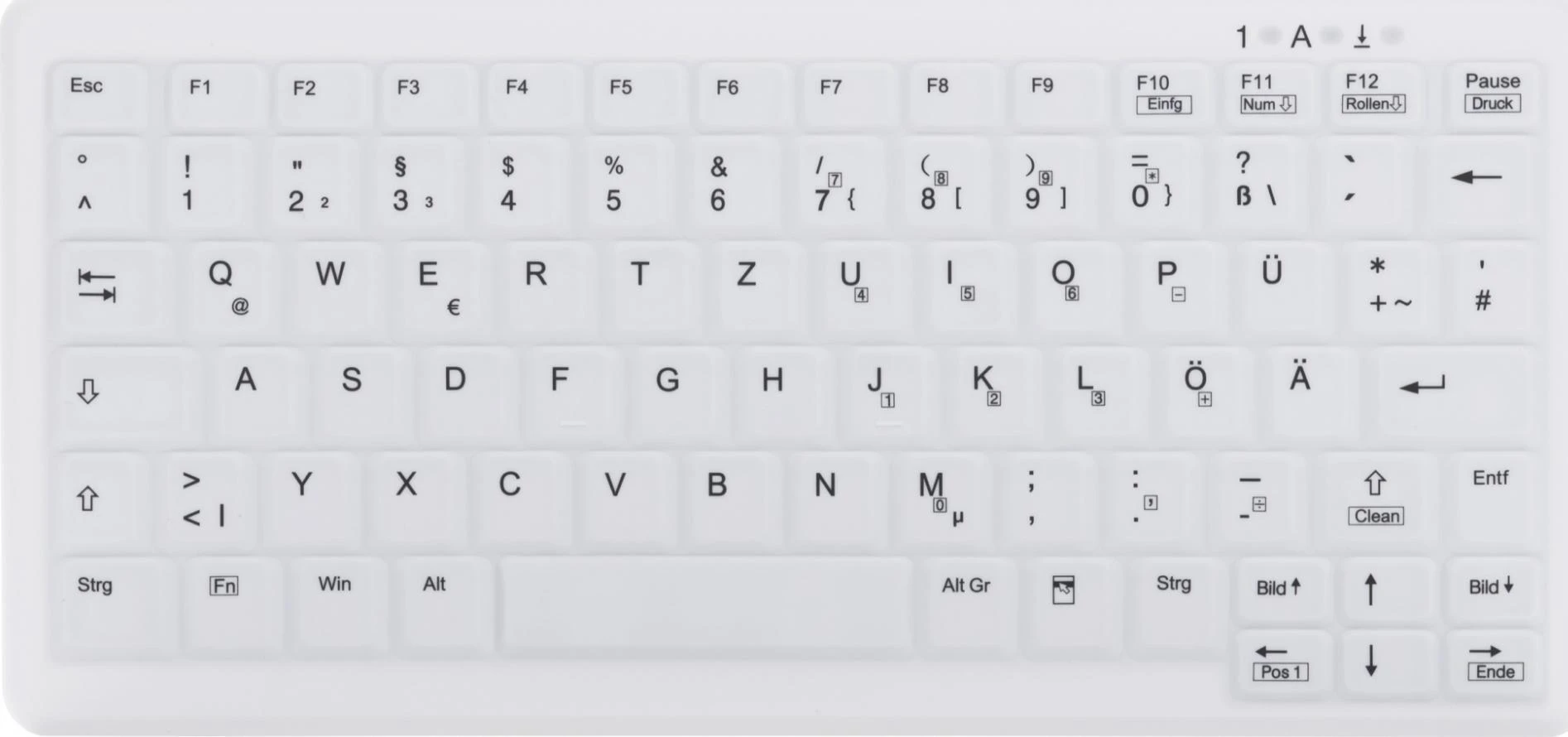 Klaviatūra Cherry ACTIVE KEY MTA AK-C4110 Wireless DE-išdėstymas wei