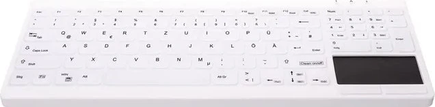 Klaviatūra „Cherry Contour Active Key QuickClean Medical IP68 Touchpad Compact“ su laidu Baltas C7412 (AK-C7412F-GUS-W/NOR)