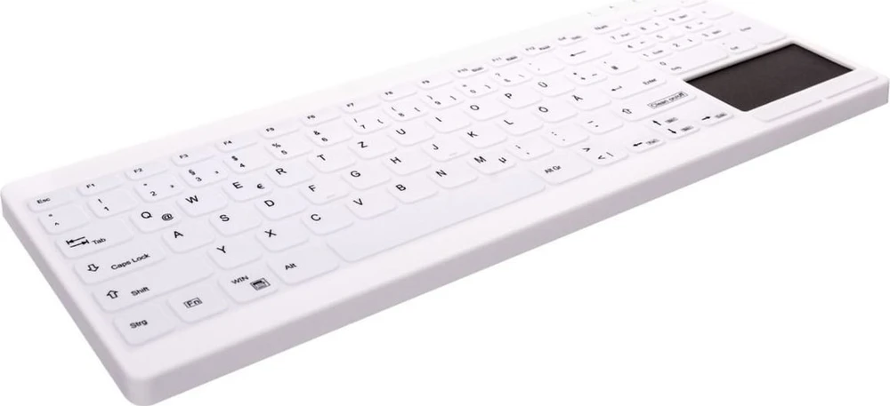 Klaviatūra „Cherry Contour Active Key QuickClean Medical IP68 Touchpad Compact“ su laidu Baltas C7412 (AK-C7412F-GUS-W/NOR)