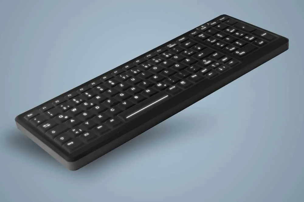 Klaviatūra Cherry Active KEY MTA AK-C7000 su laidu DE-išdėstymas juodas