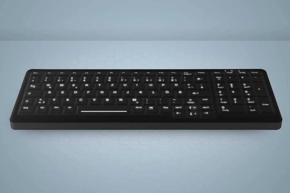 Klaviatūra Cherry Active KEY MTA AK-C7000 su laidu DE-išdėstymas juodas